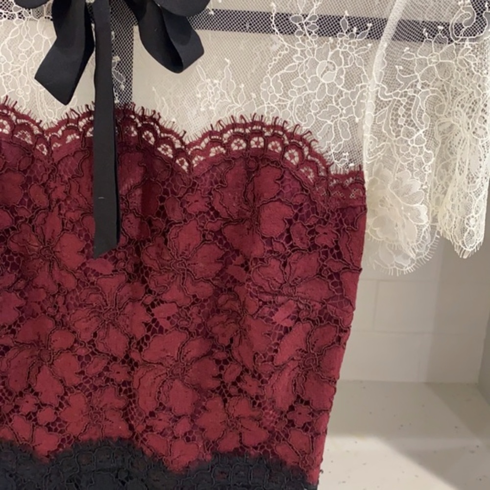New Sandro Rozen Black Lace Dress - Picture 9 of 11